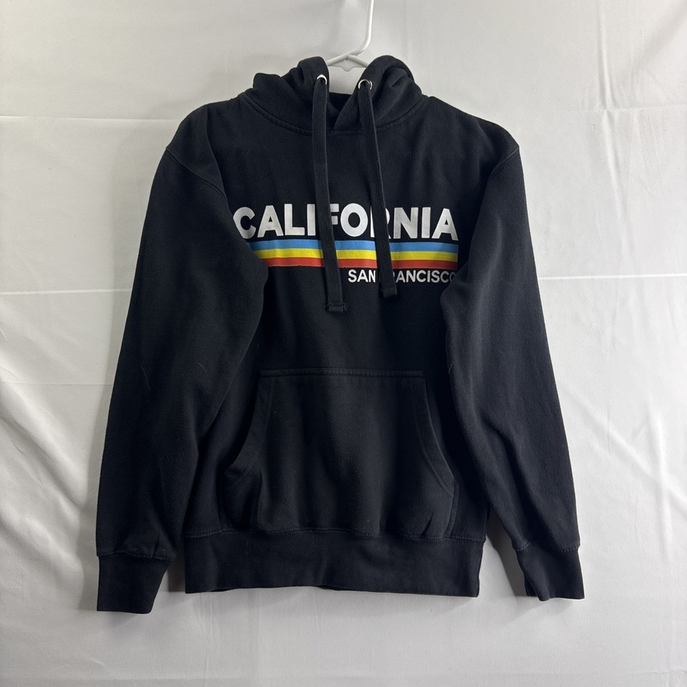 Cotton Heritage California San Francisco Black Youth XS L/S Hoodie Travel Casual